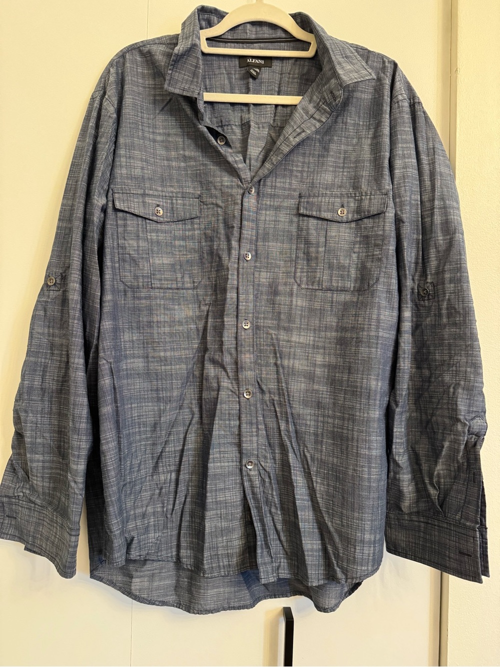 Alfani Men's Blue Lightweight Shirt